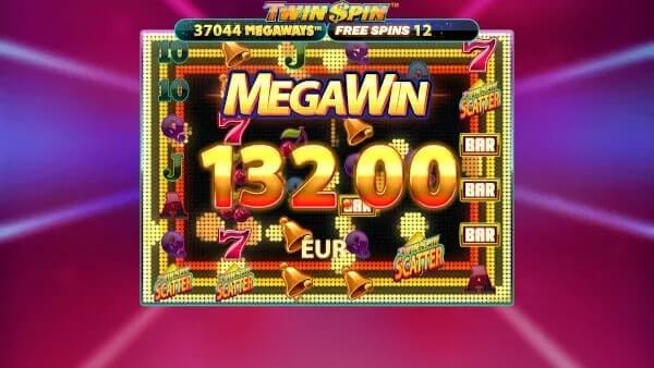 Twin Spin Megaways Win