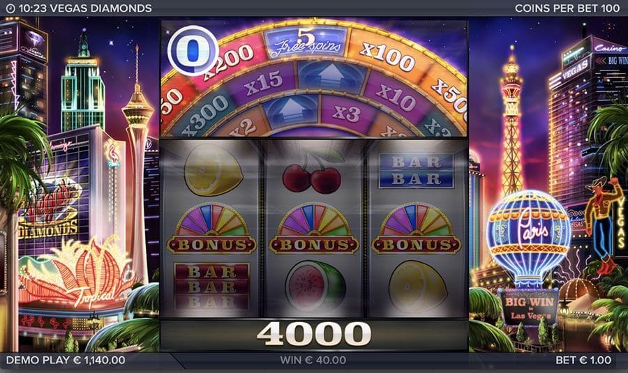 Vegas Diamonds Bonus