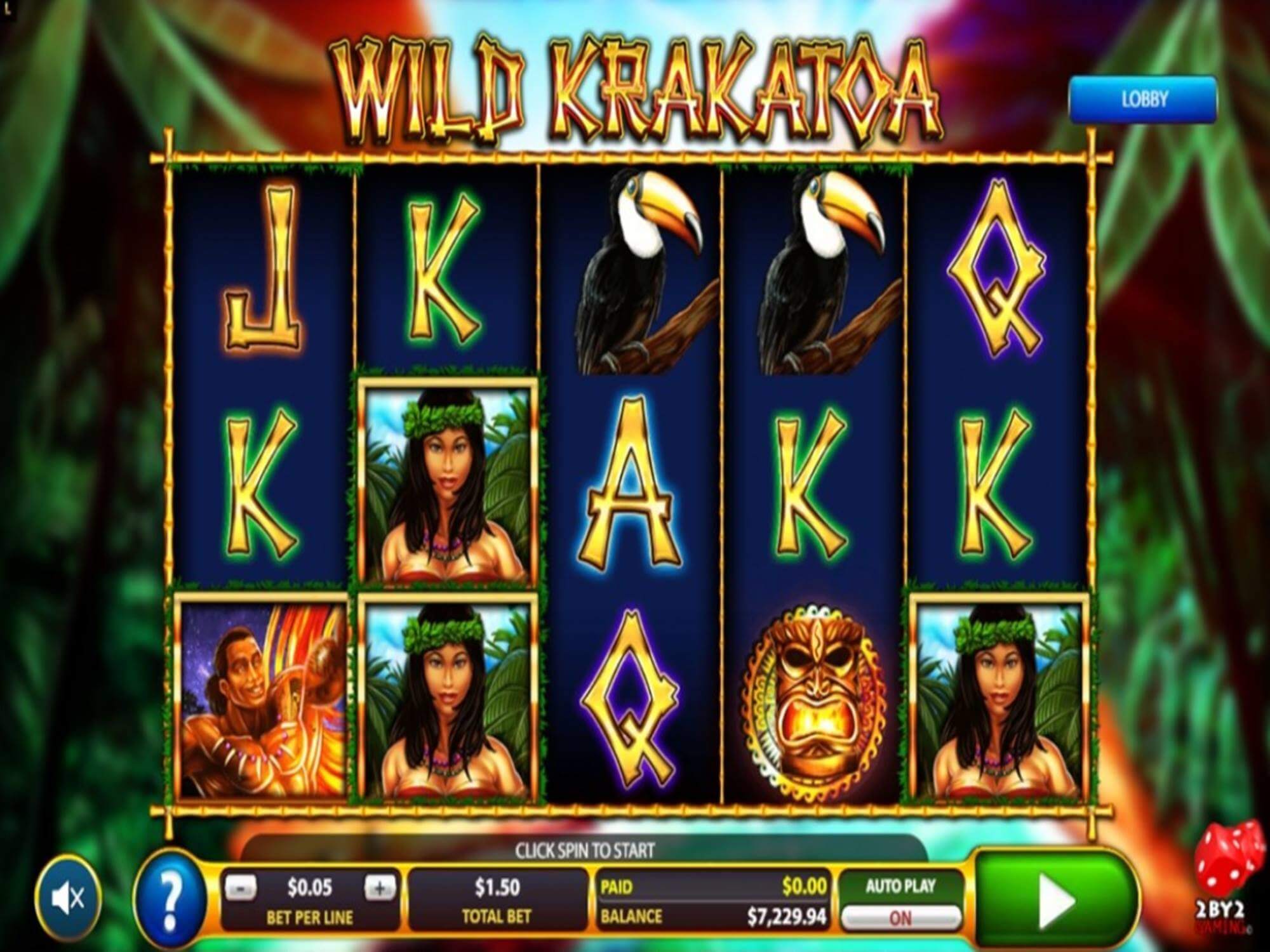 Wild Krakatoa Slot Gameplay