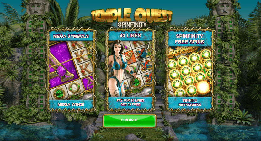 temple quest spin online