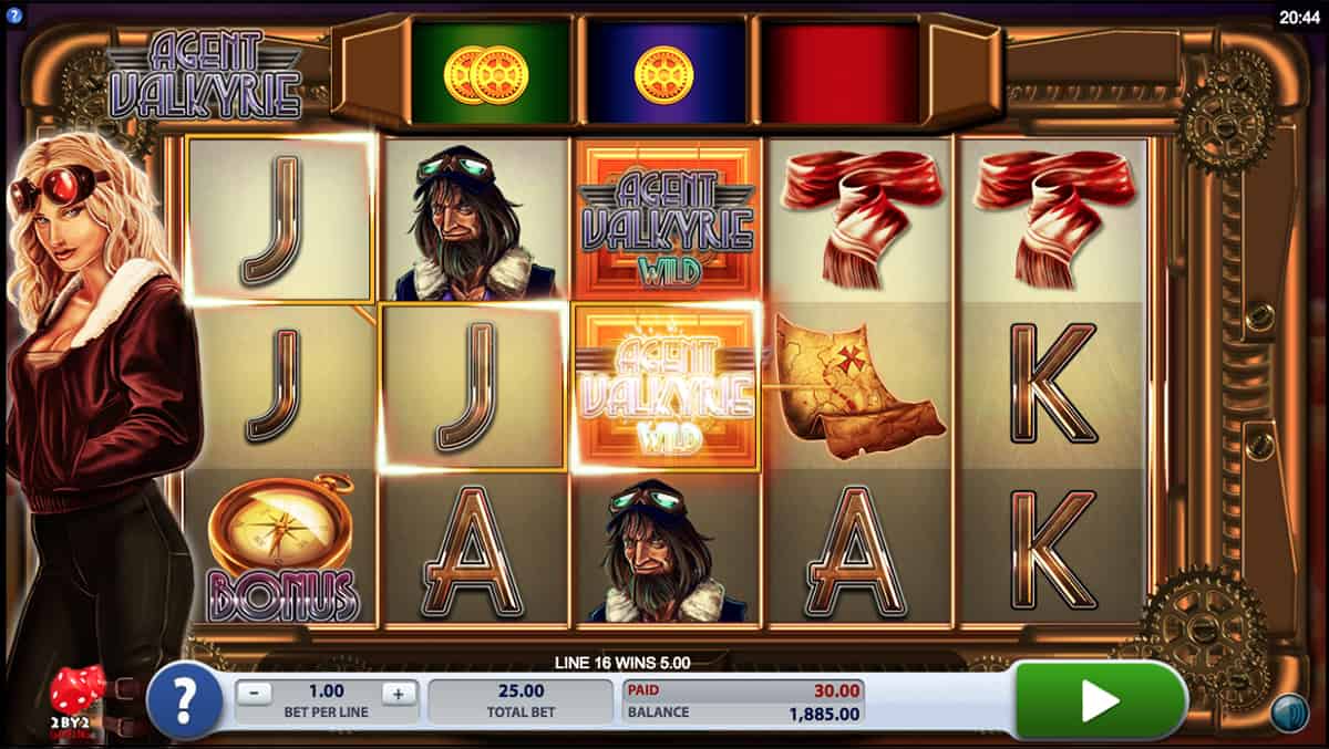 Agent Valkyrie Casino Gameplay