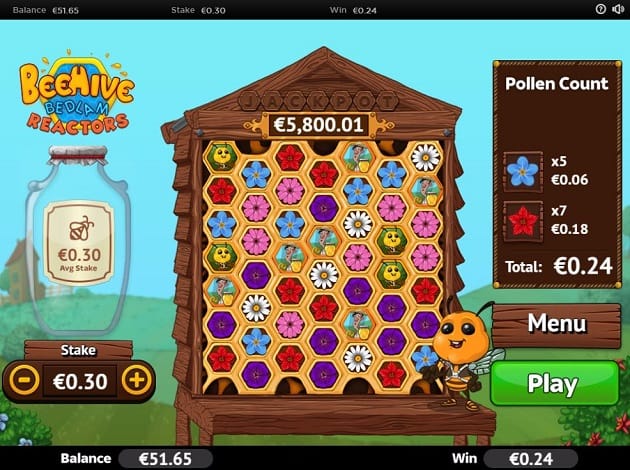 Online slot Beehive Bedlam gameplay