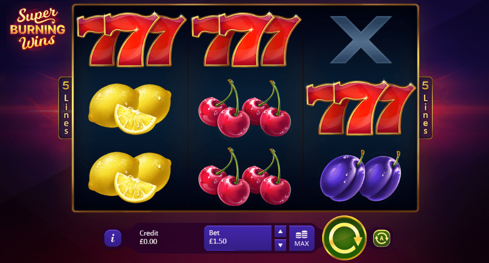 casino slots spins super burning