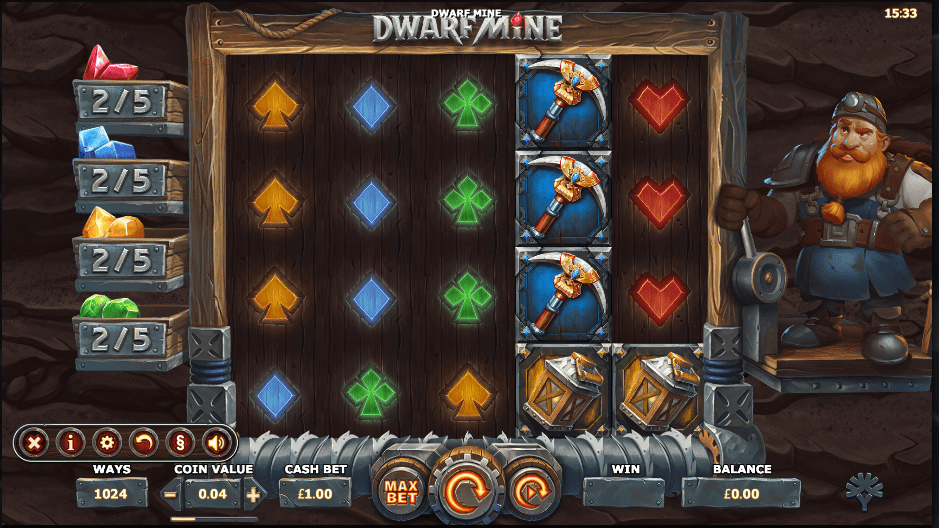 Dwarf Mine Casino gameplay