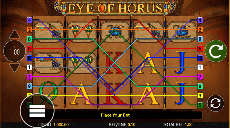 eye of horus barbados bingo slot