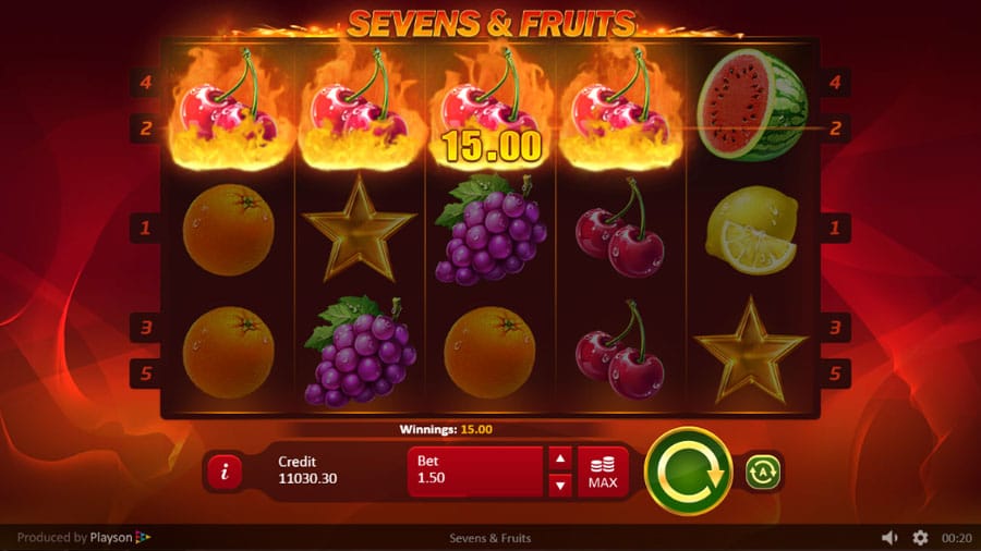 sevens and fruits play online