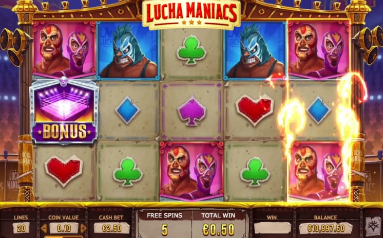 lucha maniacs online bets spins