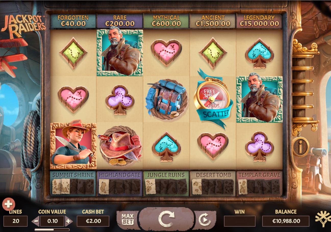 Jackpot Raider Casino Gameplay
