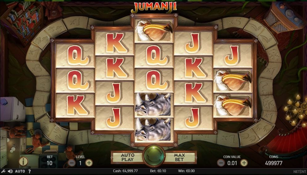 Jumanji Casino gameplay