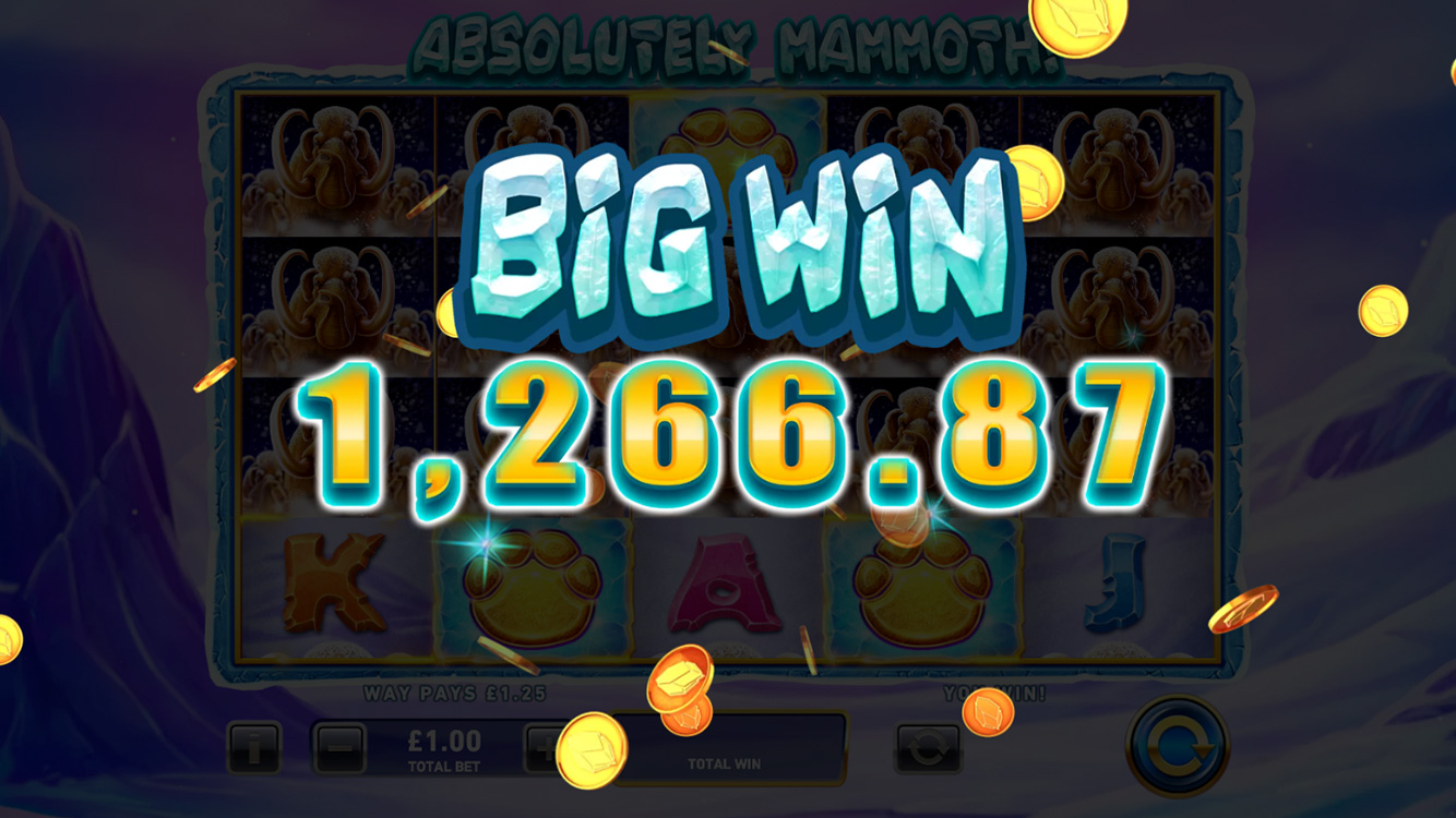 Absolutely Mammoth Slot Big Win