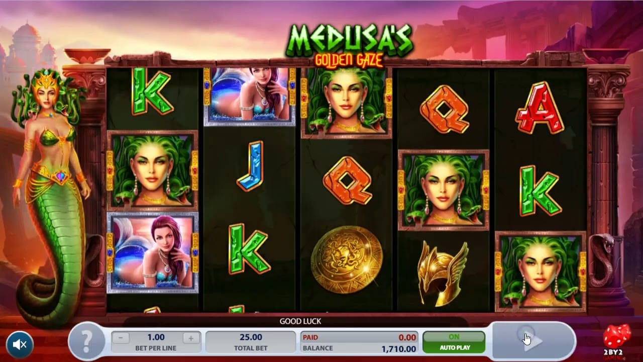 Madusa's Golden Gaze Casino Gameplay