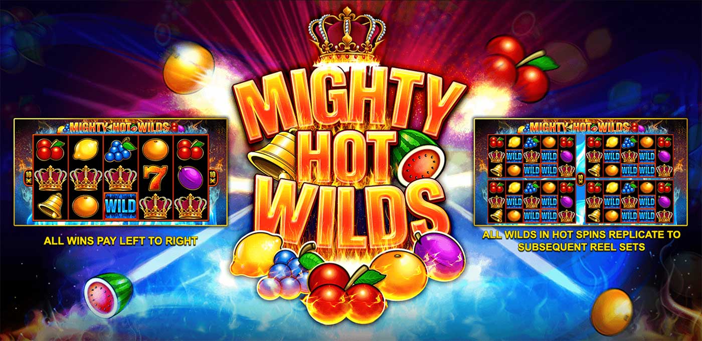 Might Hot Wilds Logo UK Slot