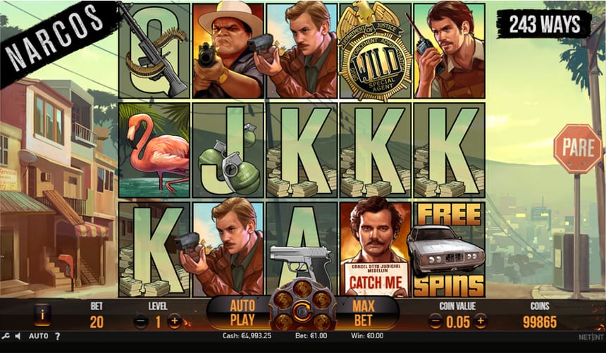 Narcos Casino Gameplay