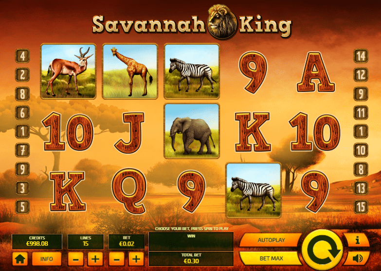 savannah king online bets