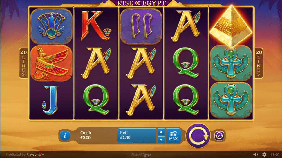 rise of egypt slots game