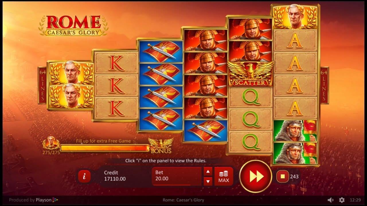Rome: Ceasar's Glory UK Casino