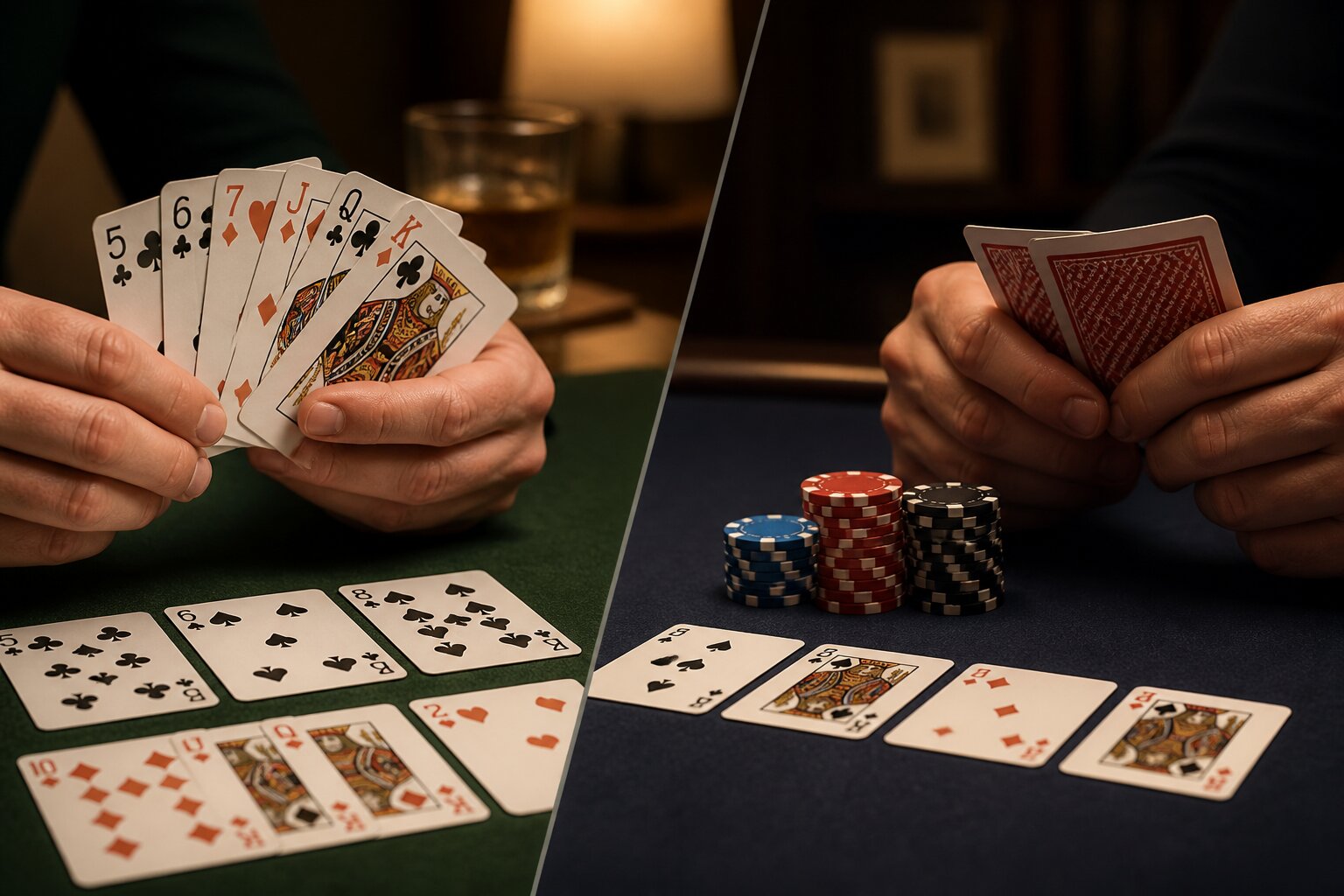 Rummy vs Poker: Differences, Rules & Which Card Game to Play