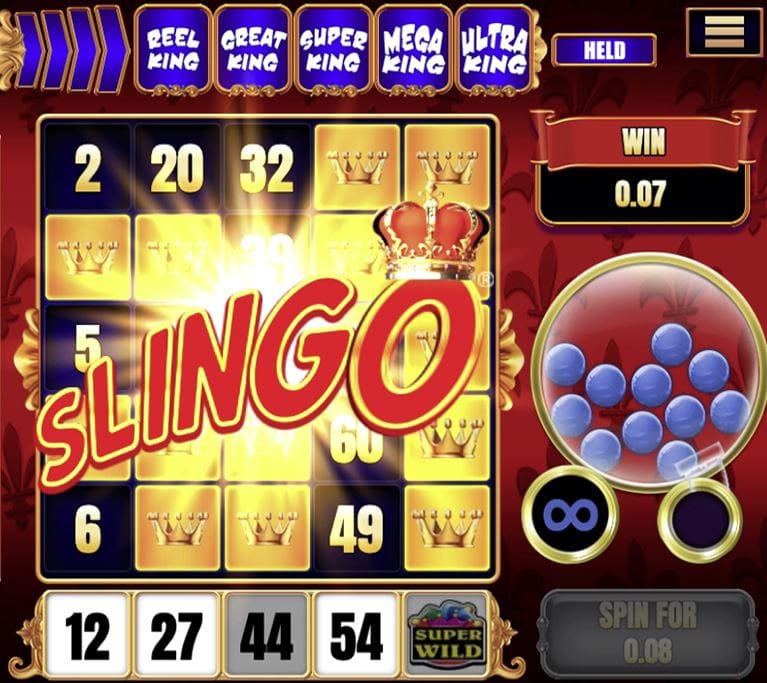 Slingo Reel King Slot Gameplay