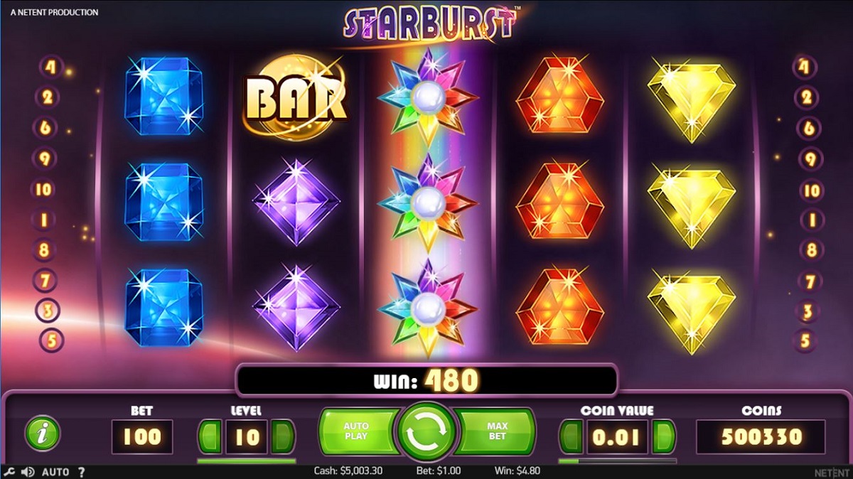 Starburst Slots Gameplay
