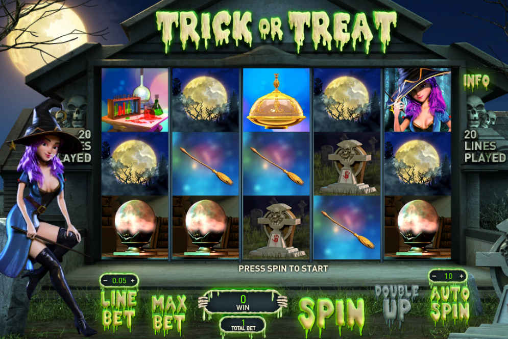 Trick or Treat slot gameplay