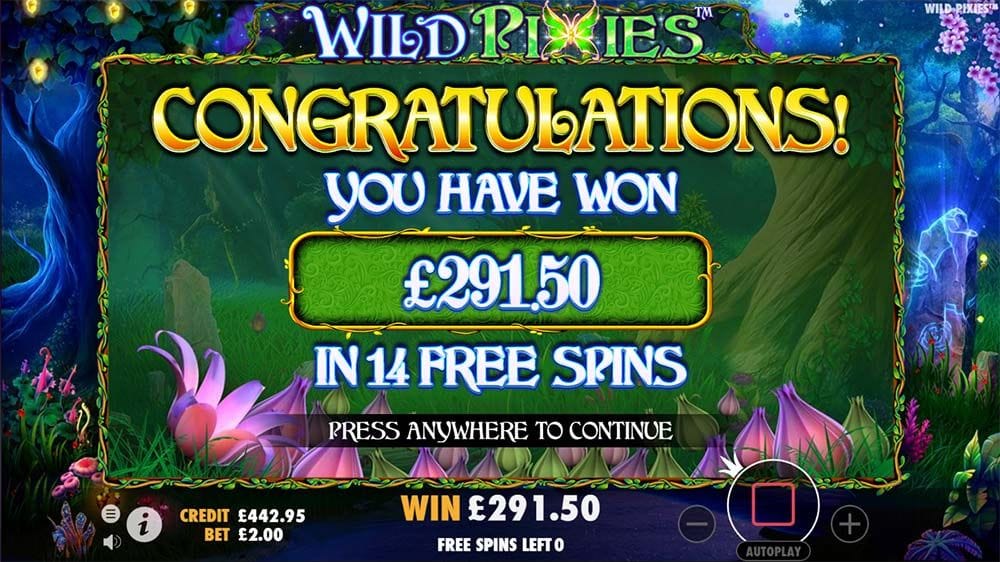 Wild Pixies Slot Win